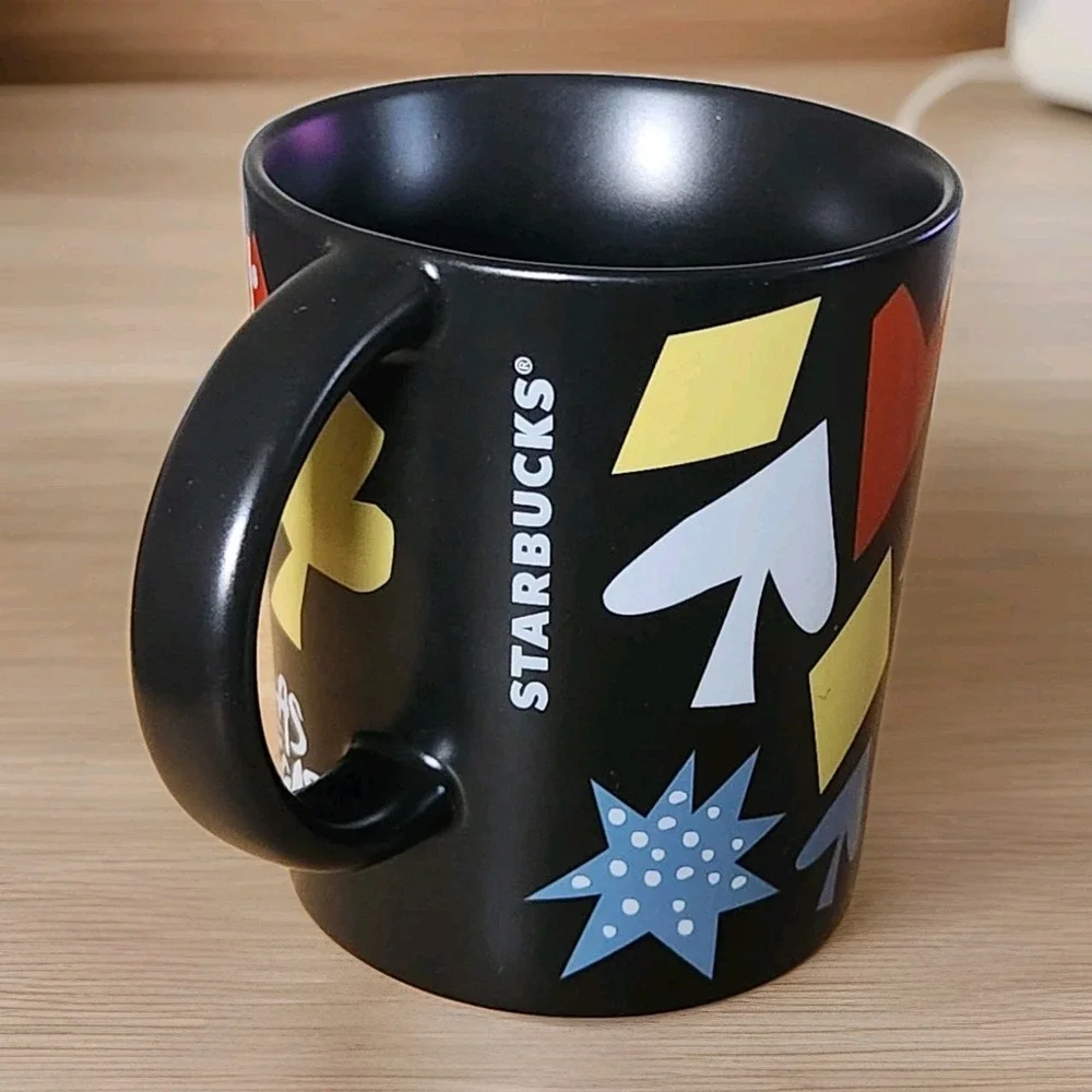 Starbucks Black Las Vegas Triple 777 Card Suits Mug Coffee Tea‎ 12 oz (080)